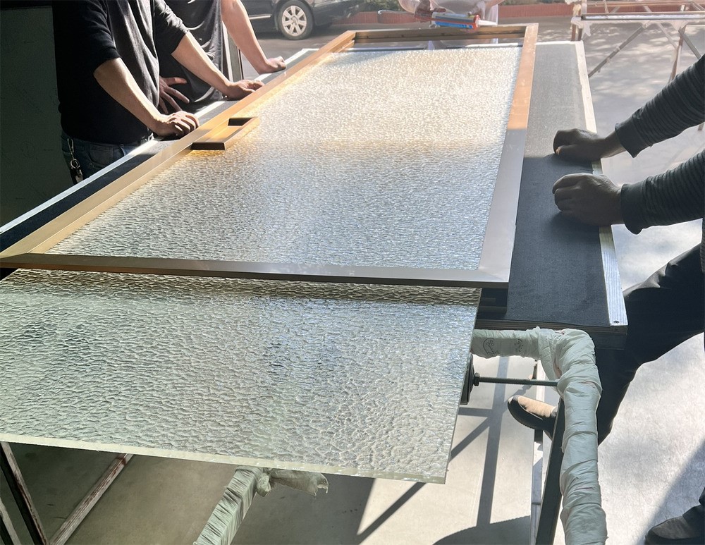 luxury glass sliding doors stainless steel