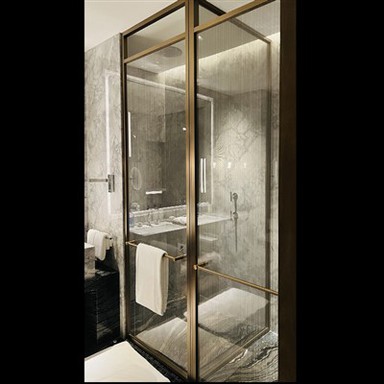 Senp ak elegant pòt douch asye pur